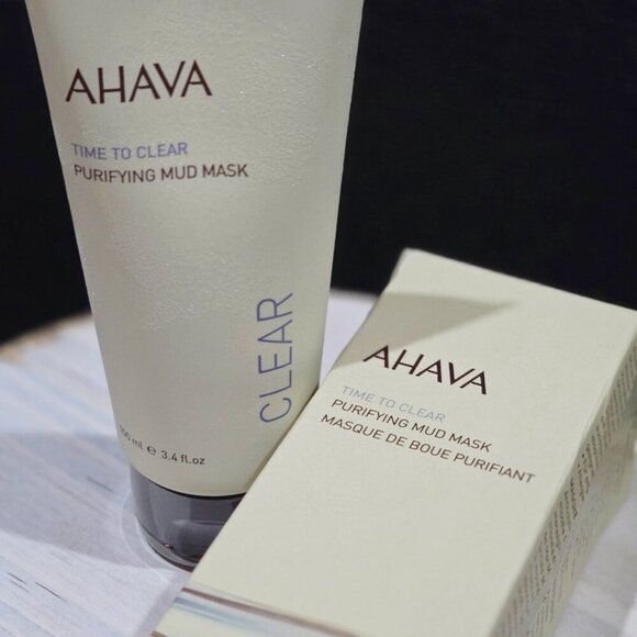 AHAVA Purifying Mud Mask – Dead Sea Minerals Deep Cleanse for Sensitive Skin - Picture 10 of 13